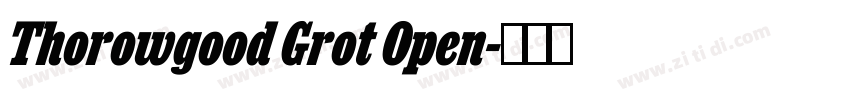 Thorowgood Grot Open字体转换